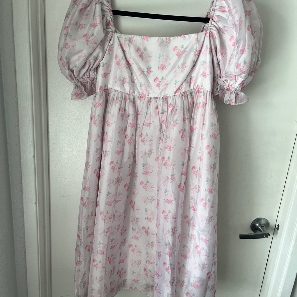 JessaKae Ballet Dress Floral Puff Sleeve